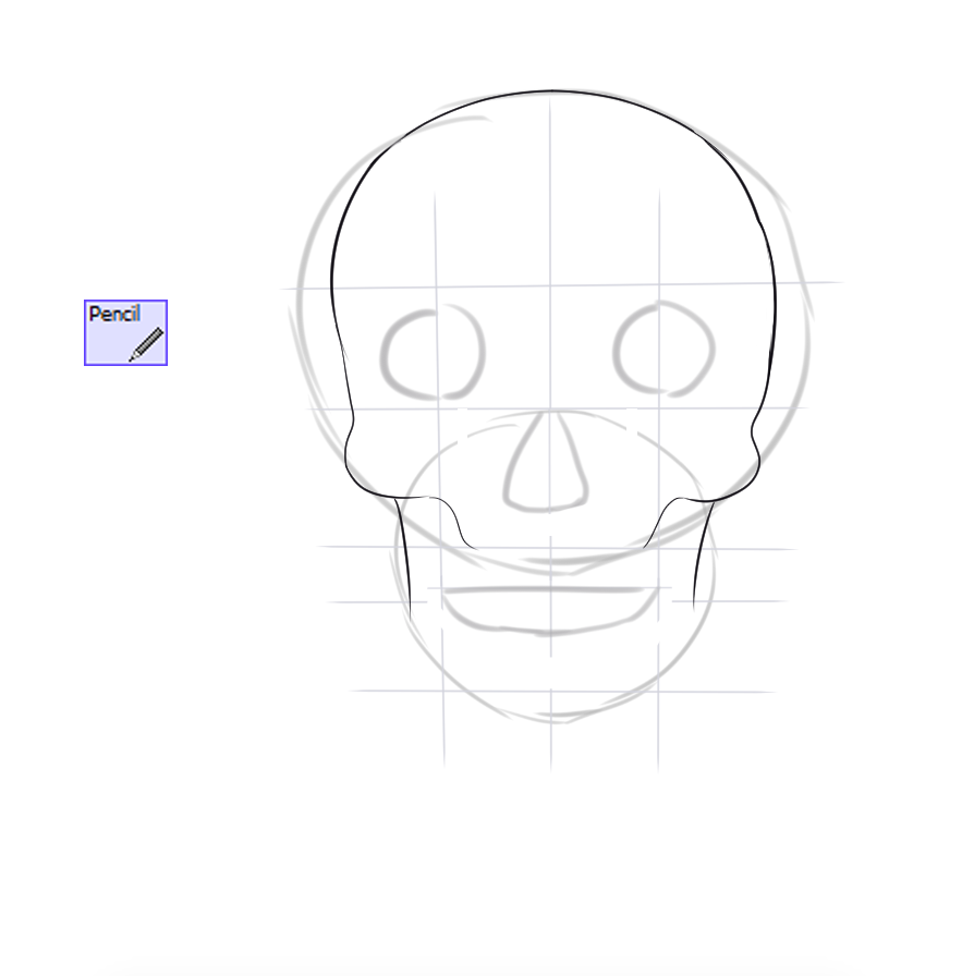 Как нарисовать череп